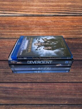 Five Blu-ray / DVD Action Fantasy Mystery Movie Night Bundle